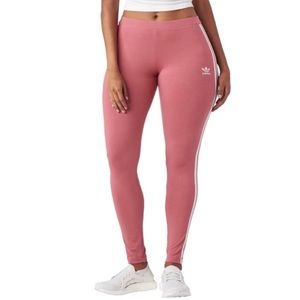❌SOLD❌Adidas Pink Trefoil Three Stripes Leggings